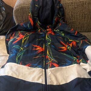 Floral Kids Jacket with Hood